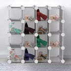 Hastings Home Sistema di Cubi Contenitori Personalizzabili a Incastro da 16 Pezzi Bianco