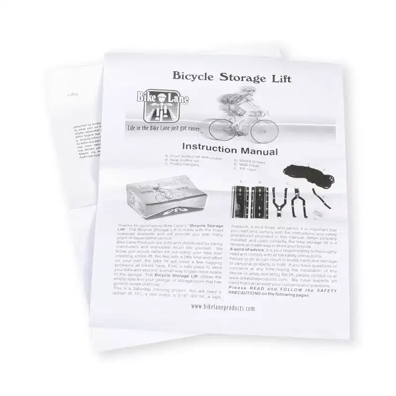Rad Sportz Appendibici - Sistema a carrucola per il soffitto del garage per biciclette