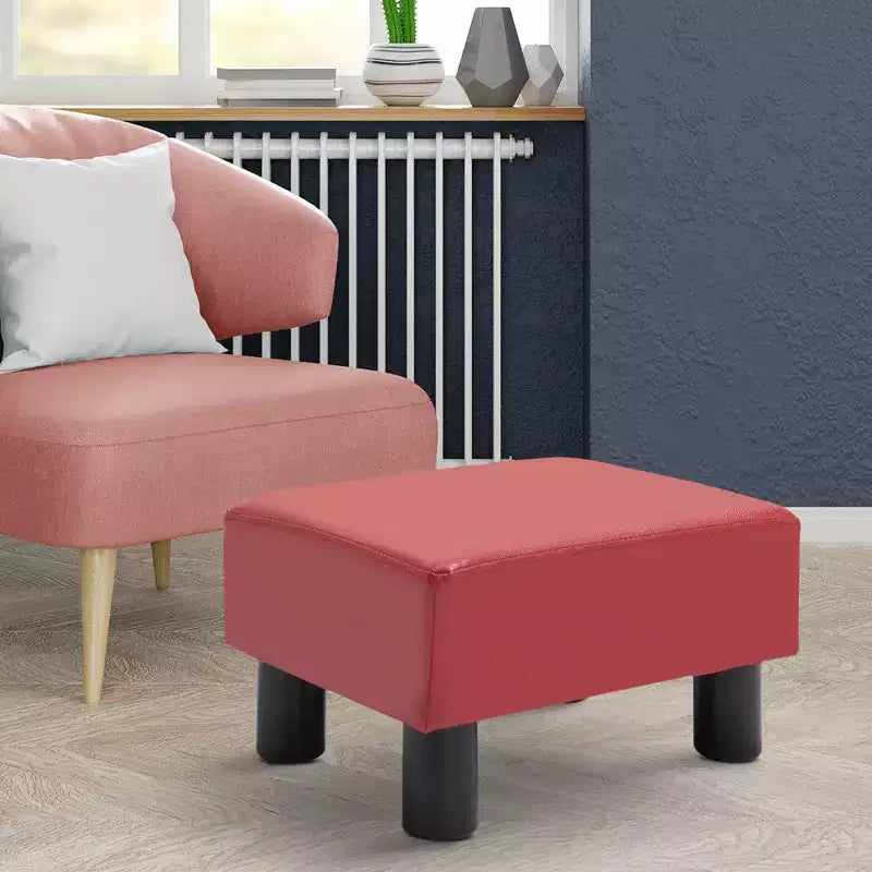 HOMCOM Pouf Ottomano Moderno in Tessuto 16 Cubi Poggiapiedi
