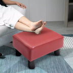 HOMCOM Pouf Ottomano Moderno in Tessuto 16 Cubi Poggiapiedi