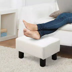 HOMCOM Pouf Ottomano Moderno in Tessuto 16 Cubi Poggiapiedi