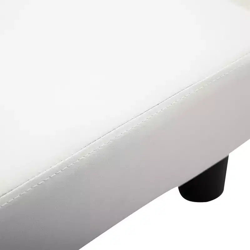 HOMCOM Pouf Ottomano Moderno in Tessuto 16 Cubi Poggiapiedi