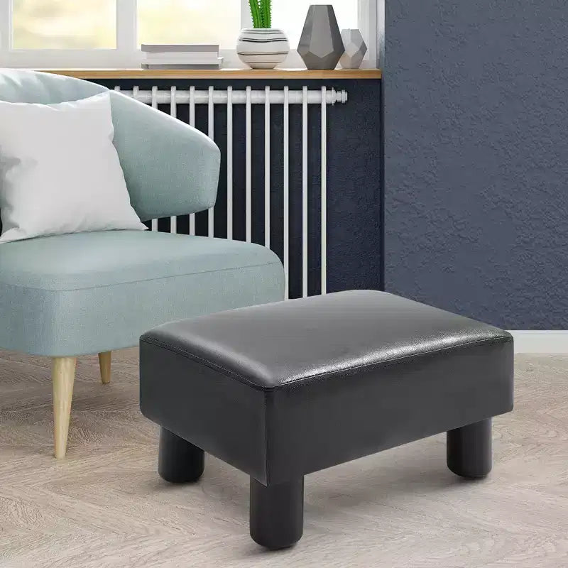HOMCOM Pouf Ottomano Moderno in Tessuto 16 Cubi Poggiapiedi