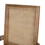 Set di 4 sedie da pranzo imbottite in legno e canna Maria French Country - Christopher Knight Home