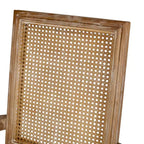 Set di 4 sedie da pranzo imbottite in legno e canna Maria French Country - Christopher Knight Home