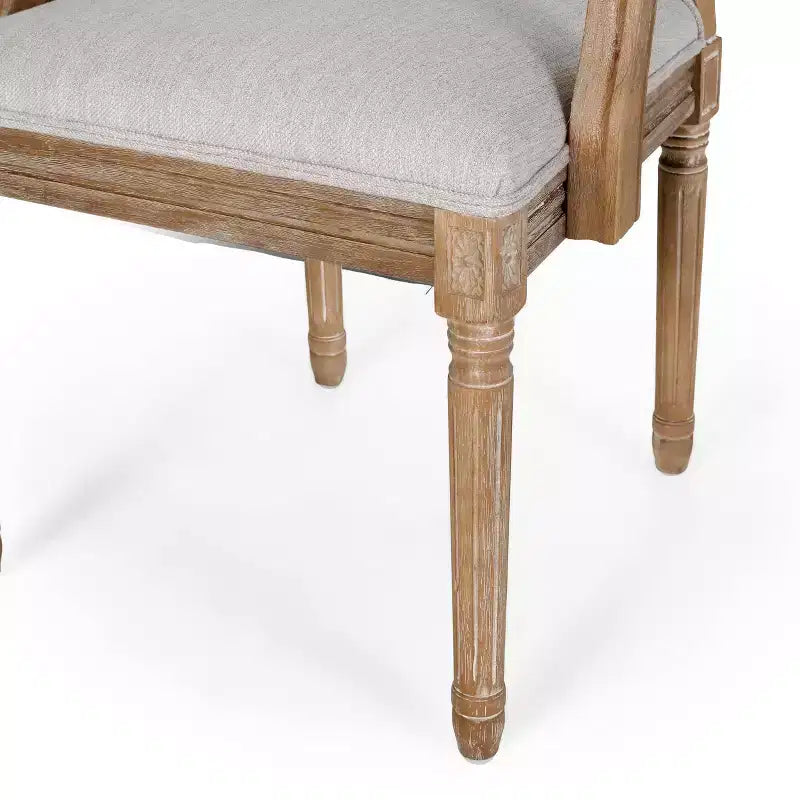 Set di 4 sedie da pranzo imbottite in legno e canna Maria French Country - Christopher Knight Home