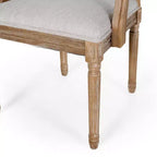 Set di 4 sedie da pranzo imbottite in legno e canna Maria French Country - Christopher Knight Home