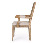 Set di 4 sedie da pranzo imbottite in legno e canna Maria French Country - Christopher Knight Home