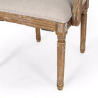 Set di 4 sedie da pranzo imbottite in legno e canna Maria French Country - Christopher Knight Home