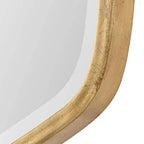 Specchio da parete ovale Uttermost per trucco, moderno, con cornice in ferro dorato bisellato, 56,5 cm di larghezza, per bagno, camera da letto, soggiorno, ufficio