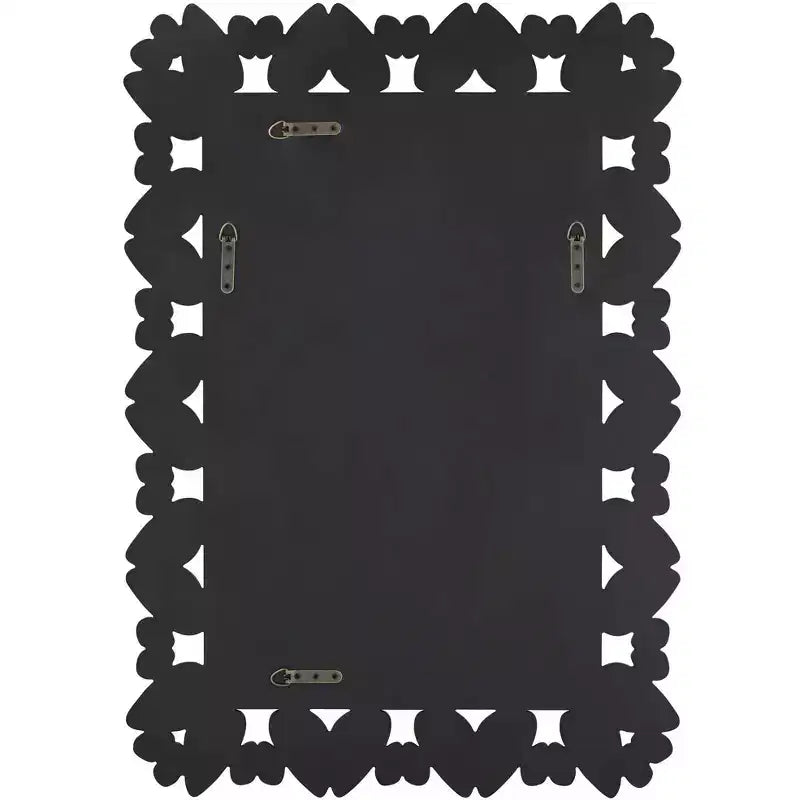 Specchio da parete decorativo rettangolare Possini Euro Design Veneto, con cornice in vetro tagliato dal motivo moderno, 71 cm di larghezza, per bagno, camera da letto, soggiorno, ufficio