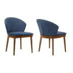 Set di 2 sedie da pranzo in tessuto e legno Juno - Armen Living