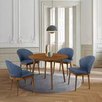 Set di 2 sedie da pranzo in tessuto e legno Juno - Armen Living