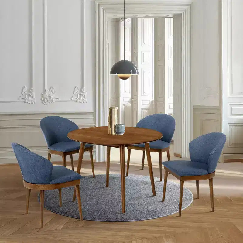 Set di 2 sedie da pranzo in tessuto e legno Juno - Armen Living
