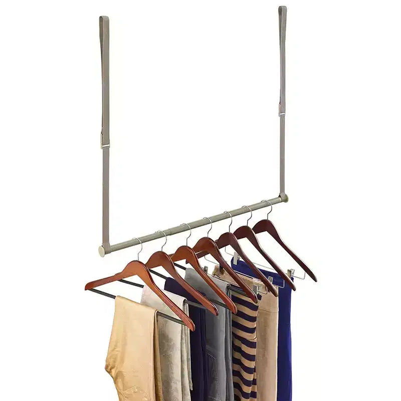 Closetmaid Asta appendiabiti doppia regolabile in altezza, nichel
