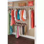 Closetmaid Asta appendiabiti doppia regolabile in altezza, nichel