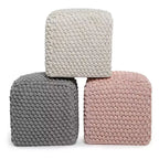 BIRDROCK HOME Pouf Poggiapiedi Ottomano Buds - Grigio