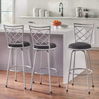 Set di 3 sgabelli da bar in metallo regolabili in altezza Avery di Buylateral