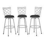 Set di 3 sgabelli da bar in metallo regolabili in altezza Avery di Buylateral