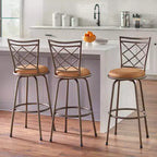 Set di 3 sgabelli da bar in metallo regolabili in altezza Avery di Buylateral