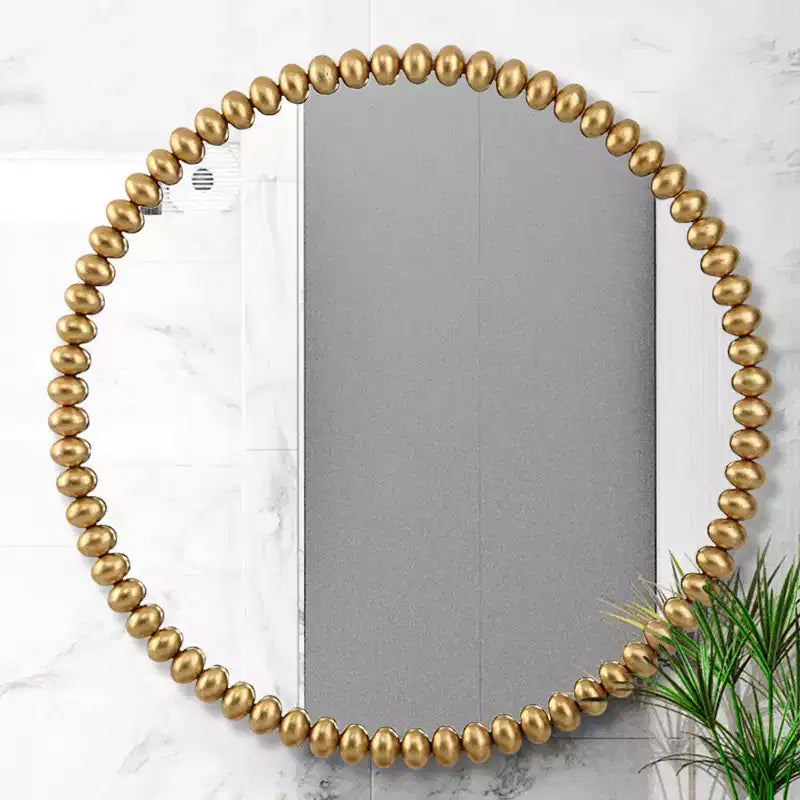 Specchio da Parete Rotondo Oversize Uttermost Byzantine Gold Leaf 41 1/4