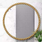 Specchio da Parete Rotondo Oversize Uttermost Byzantine Gold Leaf 41 1/4