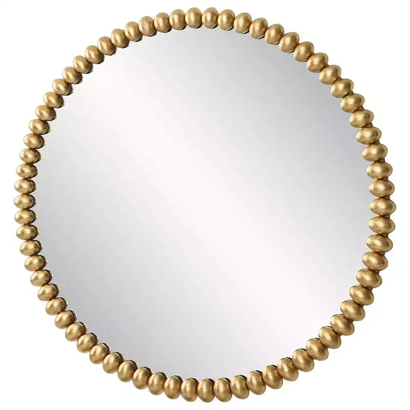 Specchio da Parete Rotondo Oversize Uttermost Byzantine Gold Leaf 41 1/4