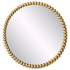 Specchio da Parete Rotondo Oversize Uttermost Byzantine Gold Leaf 41 1/4