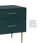 Comodino a 2 cassetti Gloria - Linon