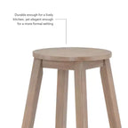 Sgabello da bar Killian altezza bancone 24" - Linon