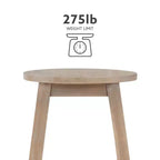 Sgabello da bar Killian altezza bancone 24" - Linon