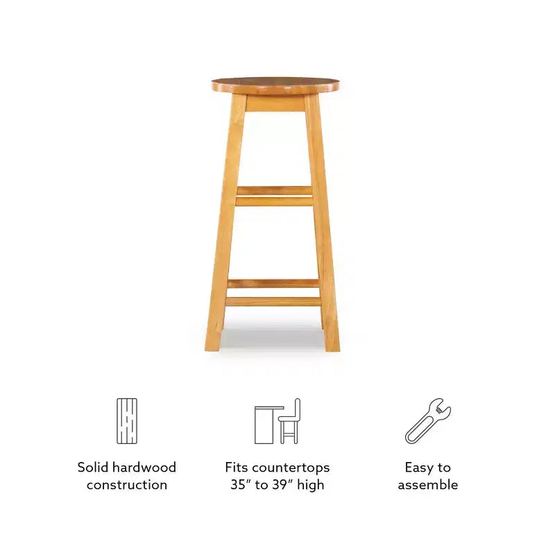 Sgabello da bar Killian altezza bancone 24" - Linon