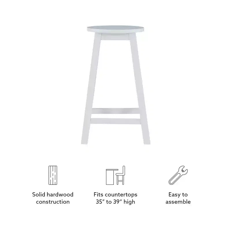 Sgabello da bar Killian altezza bancone 24" - Linon