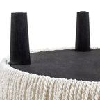 Pouf rotondo d'accento imbottito Jennifer Taylor Home Yolanda 24