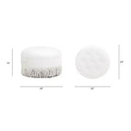 Pouf rotondo d'accento imbottito Jennifer Taylor Home Yolanda 24