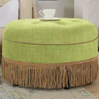Pouf rotondo d'accento imbottito Jennifer Taylor Home Yolanda 24