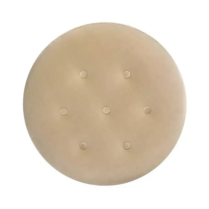 Pouf rotondo d'accento imbottito Jennifer Taylor Home Yolanda 24