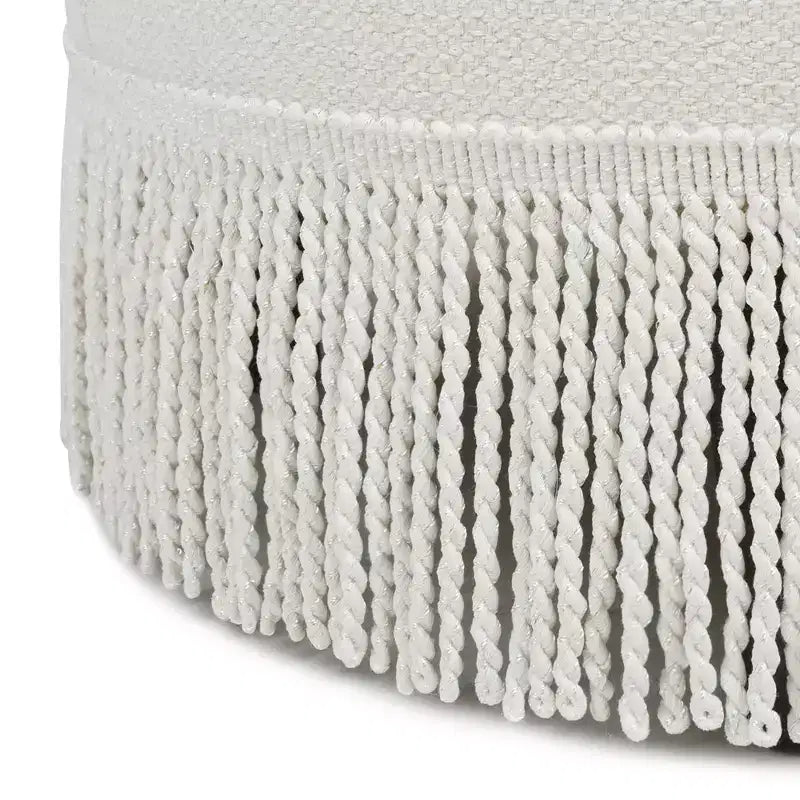 Pouf rotondo d'accento imbottito Jennifer Taylor Home Yolanda 24