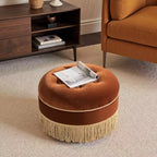 Pouf rotondo d'accento imbottito Jennifer Taylor Home Yolanda 24