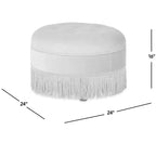 Pouf rotondo d'accento imbottito Jennifer Taylor Home Yolanda 24