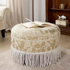 Pouf rotondo d'accento imbottito Jennifer Taylor Home Yolanda 24