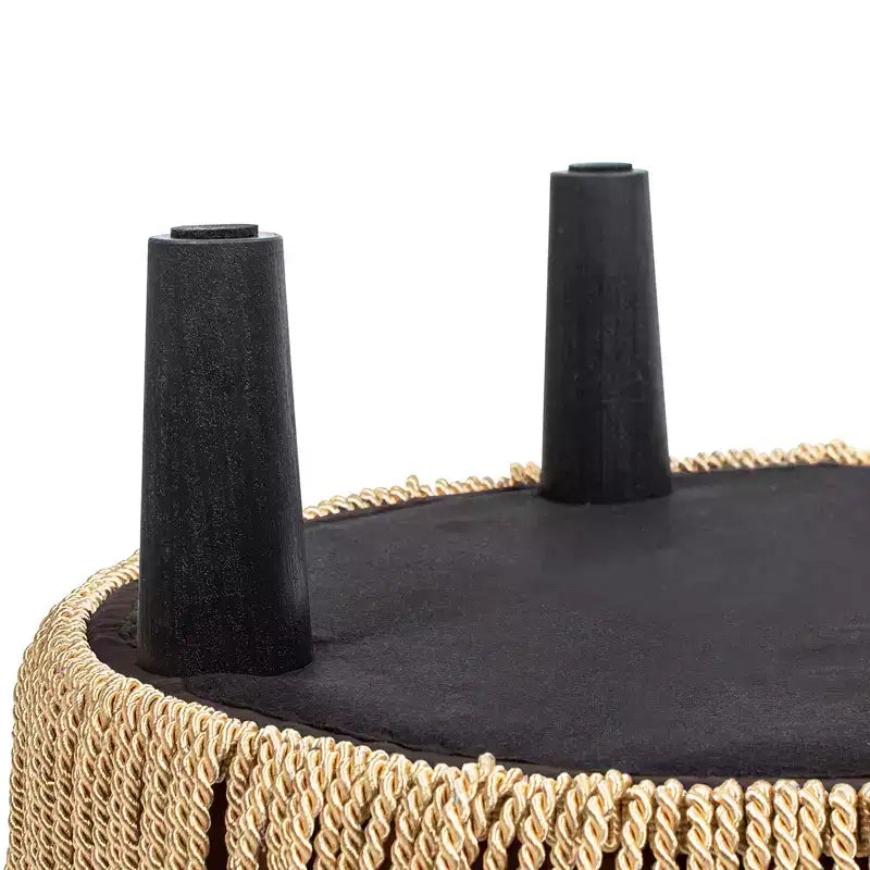Pouf rotondo d'accento imbottito Jennifer Taylor Home Yolanda 24