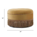 Pouf rotondo d'accento imbottito Jennifer Taylor Home Yolanda 24