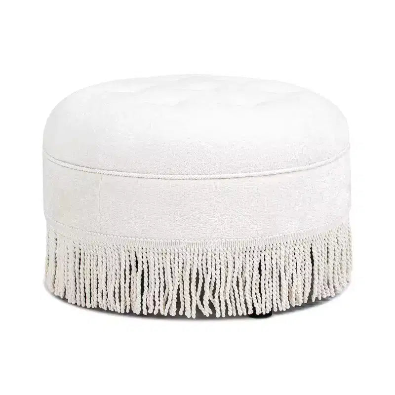 Pouf rotondo d'accento imbottito Jennifer Taylor Home Yolanda 24