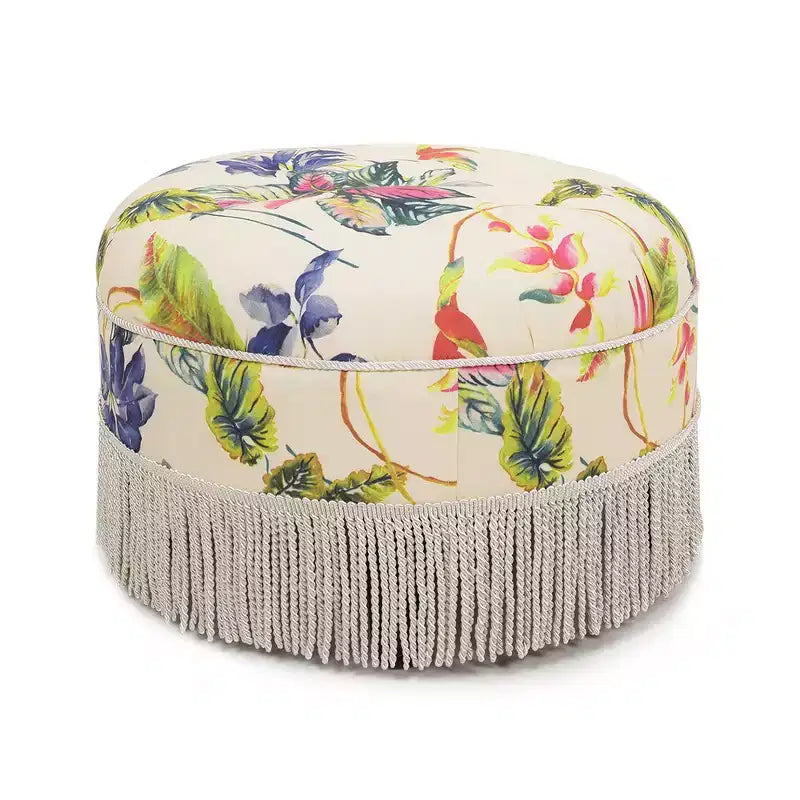 Pouf rotondo d'accento imbottito Jennifer Taylor Home Yolanda 24