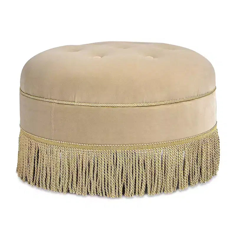 Pouf rotondo d'accento imbottito Jennifer Taylor Home Yolanda 24