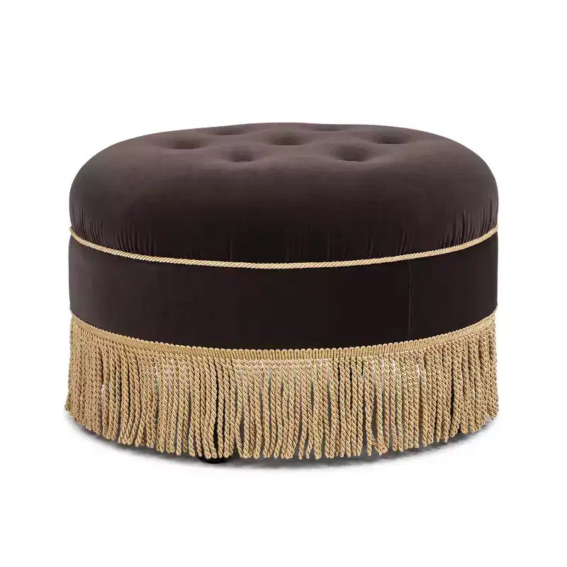 Pouf rotondo d'accento imbottito Jennifer Taylor Home Yolanda 24