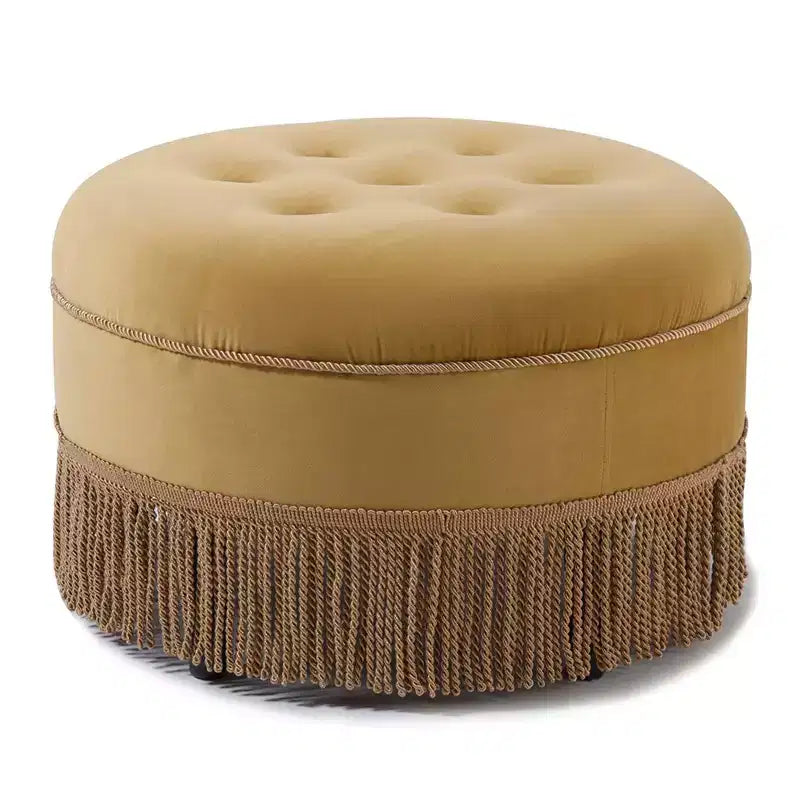 Pouf rotondo d'accento imbottito Jennifer Taylor Home Yolanda 24