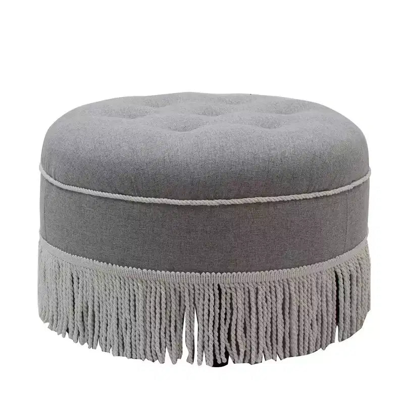 Pouf rotondo d'accento imbottito Jennifer Taylor Home Yolanda 24