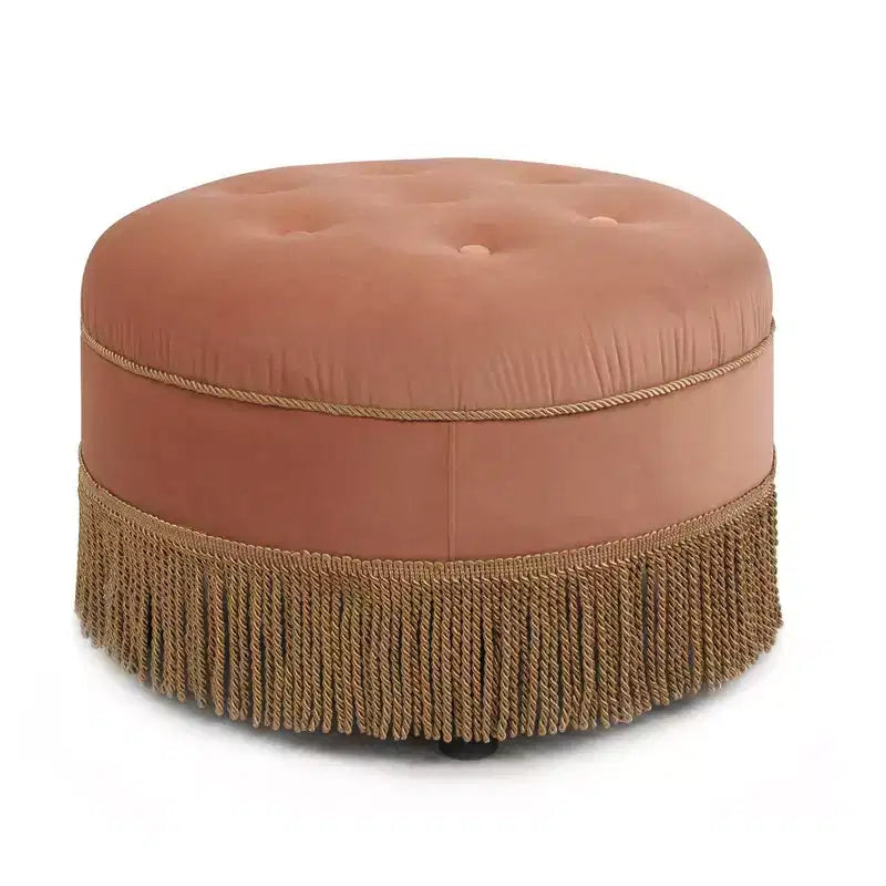 Pouf rotondo d'accento imbottito Jennifer Taylor Home Yolanda 24